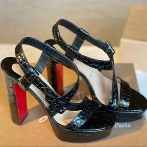 Christian loub platform heel